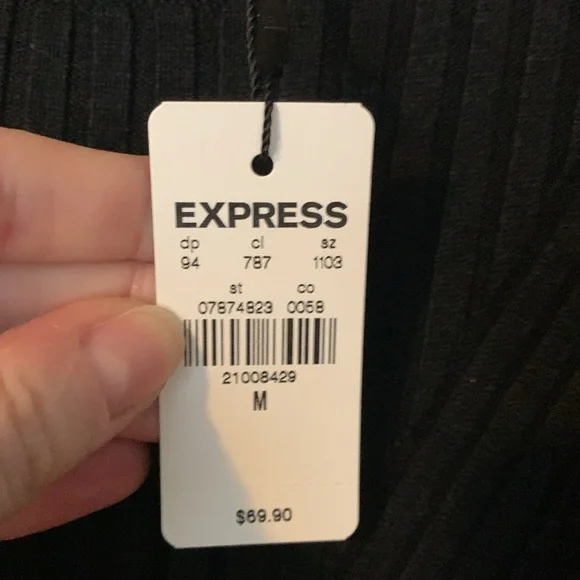 NWT Express fitted long sleeve sweater dress - Picture 3 of 3